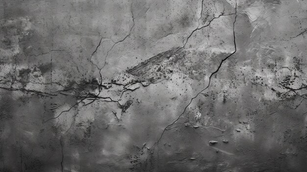 Une photo en noir et blanc d'un mur de béton avec une fissure.