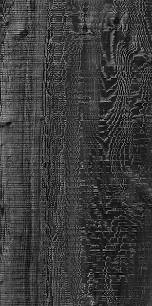 Une photo en noir et blanc d'un mur en bois avec le mot " dessus "