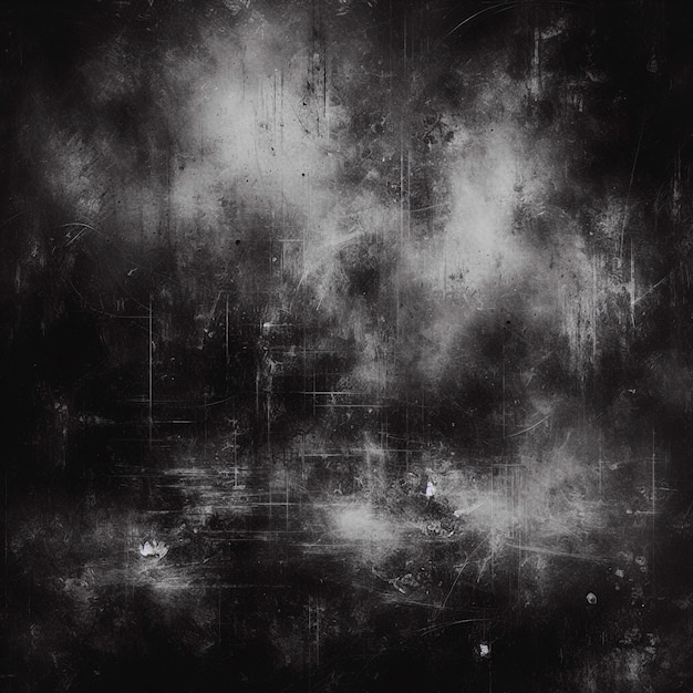 Photo une photo en noir et blanc d'un mur sombre avec un fond noir avec un point blanc dessus