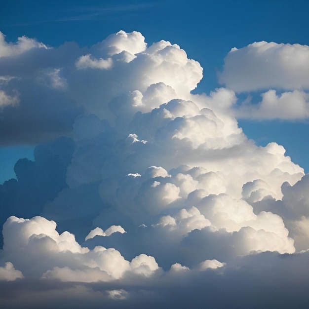 Photo nuages blancs sur ciel bleu