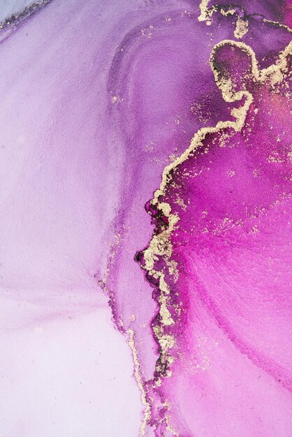 Photo d'œuvre originale d'art abstrait à l'encre de marbre Photographie en haute résolution d'une peinture originale exemplaire La peinture abstraite a été peinte sur une texture de papier HQ pour créer un motif de marbrage lisse