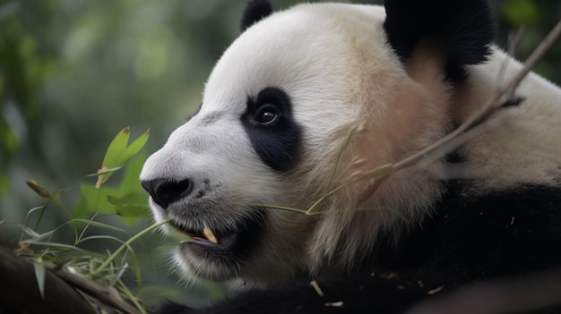 Photo de panda géant le panda géant est une espèce en voie de disparition