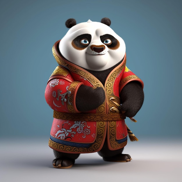 photo panda rendu 3d