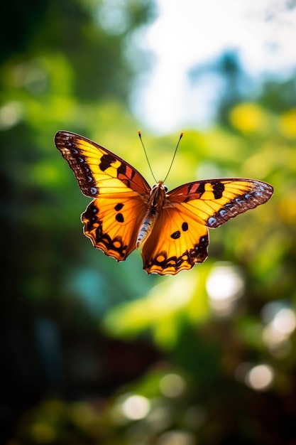 photo de papillon dans le feuillage