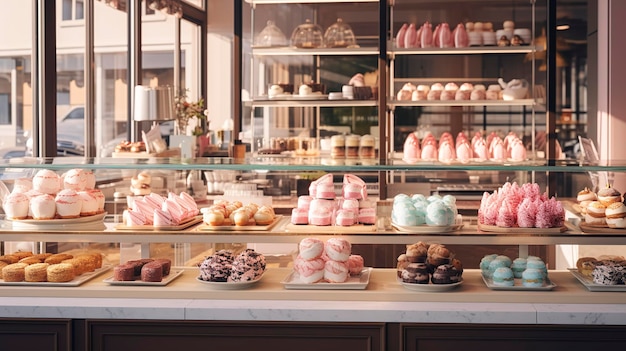 Une photo d'une pâtisserie moderne