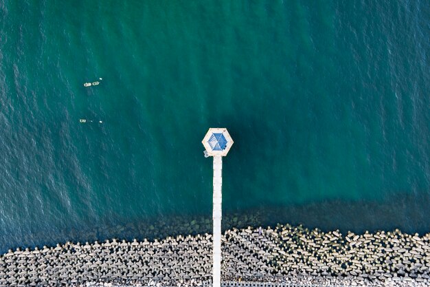 Photo de paysage : un pont sur la mer