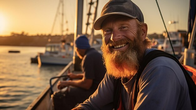 Photo une photo de pêcheur