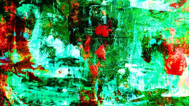 Photo peinture papier rouge vert art créatif gros plan