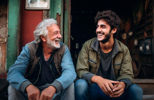 photo d'un père avec son fils