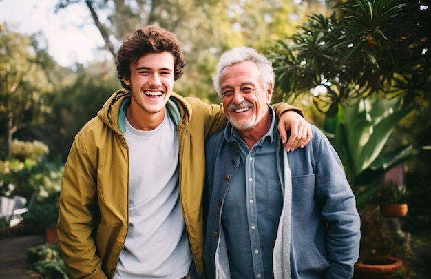 photo d'un père avec son fils