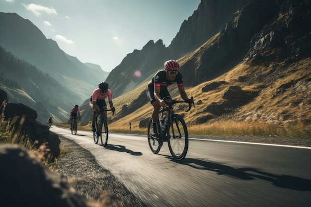 Photo d'une personne à vélo