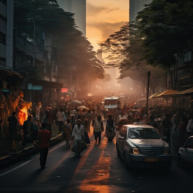 Une photo de personnes à Jakarta