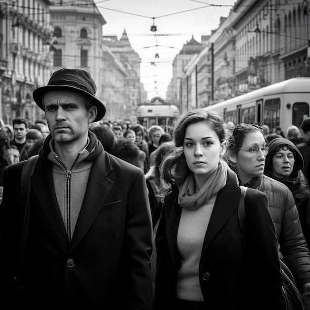 Photo une photo de personnes à vienne