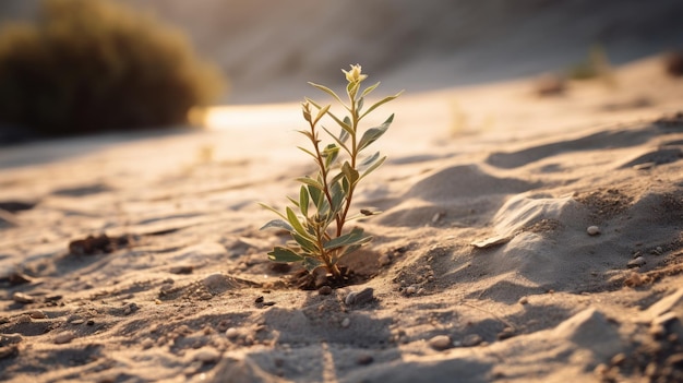 Une photo d'une plante du désert à sec.