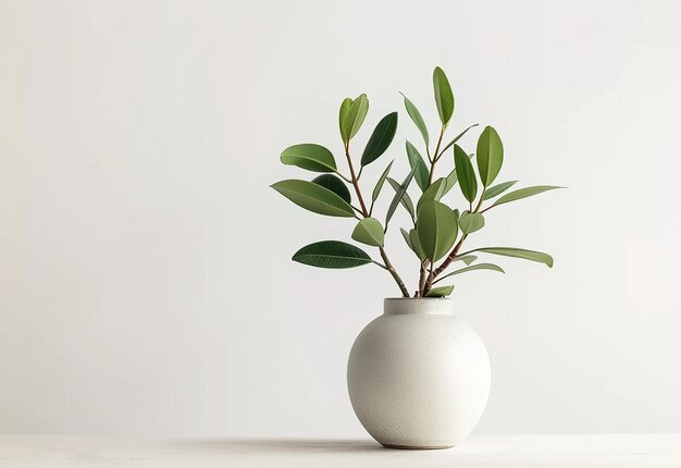 Photo de plantes d'intérieur sur un fond blanc isolé