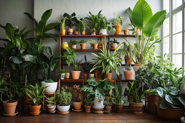 Photo de plantes d'intérieur en pot