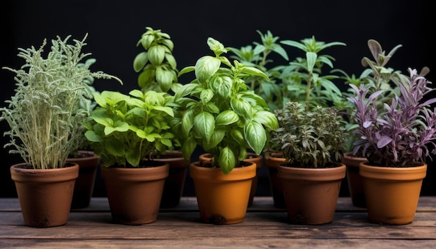 Photo de plantes d'intérieur en pot