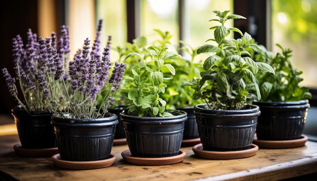 Photo de plantes d'intérieur en pot