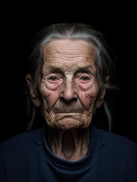 Photo portrait d'une femme adulte senior néo-zélandaise droite