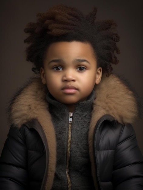 Photo de portrait d'un jeune homme nigérian, cheveux raides