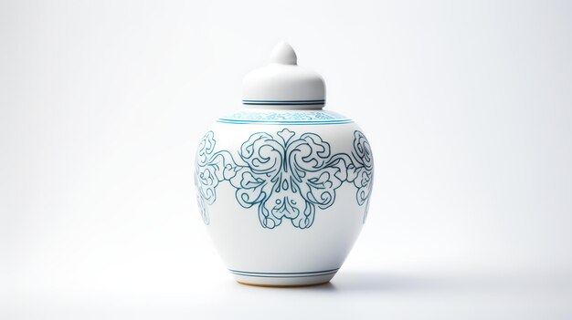 Photo de pot chinois Minimalis isolé sur fond blanc