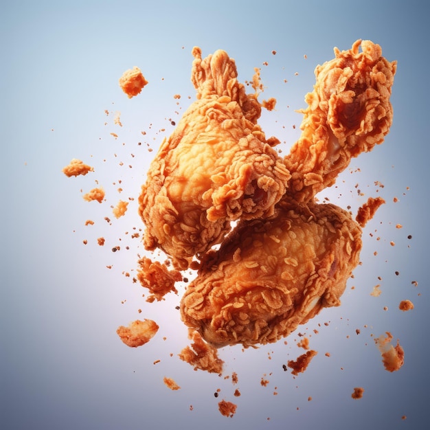 Une photo de poulet frit