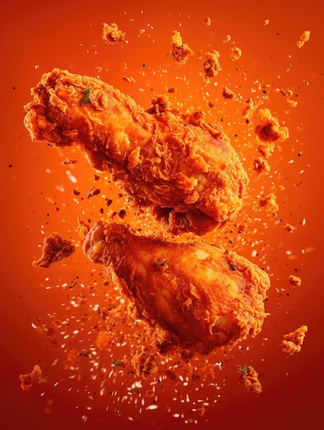 Une photo de poulet frit