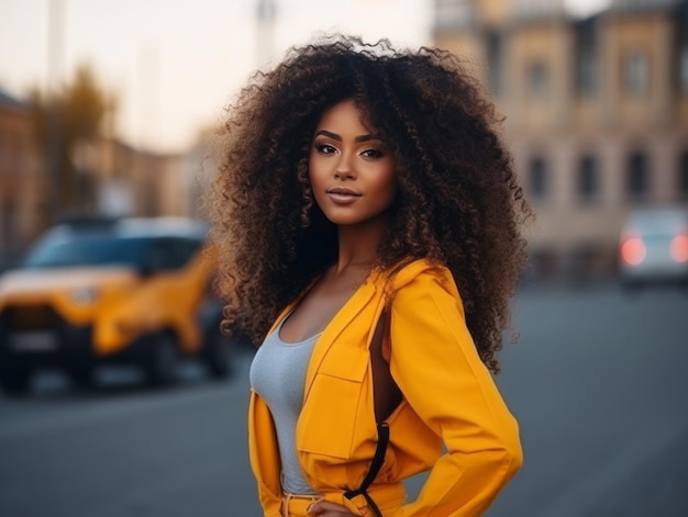 photo prise d'une femme naturelle travaillant comme ouvrier du bâtiment