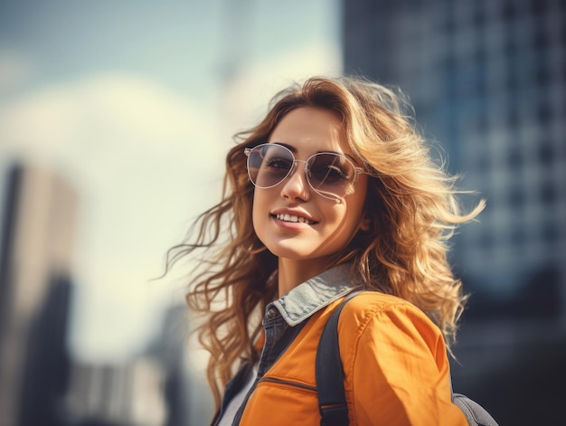 photo prise d'une femme naturelle travaillant comme ouvrier du bâtiment