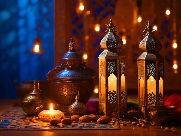 Une photo qui exprime le mois de Ramadan avec des touches marocaines