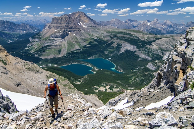 Photo de randonnée au sommet de la solitude