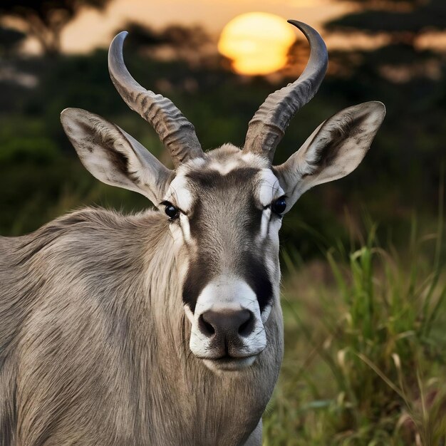 Photo une photo rapprochée d'un buck d'eau