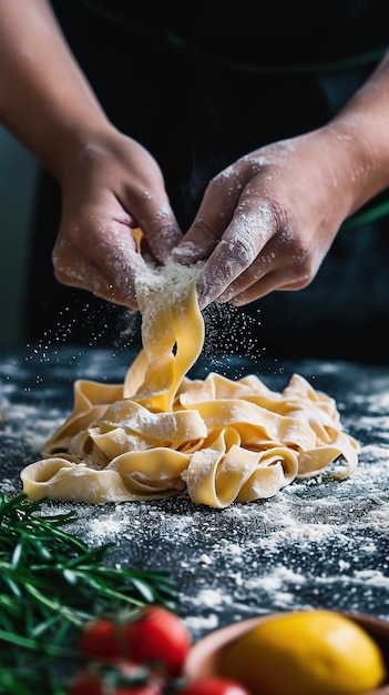 Une photo rapprochée d'une délicieuse pâte