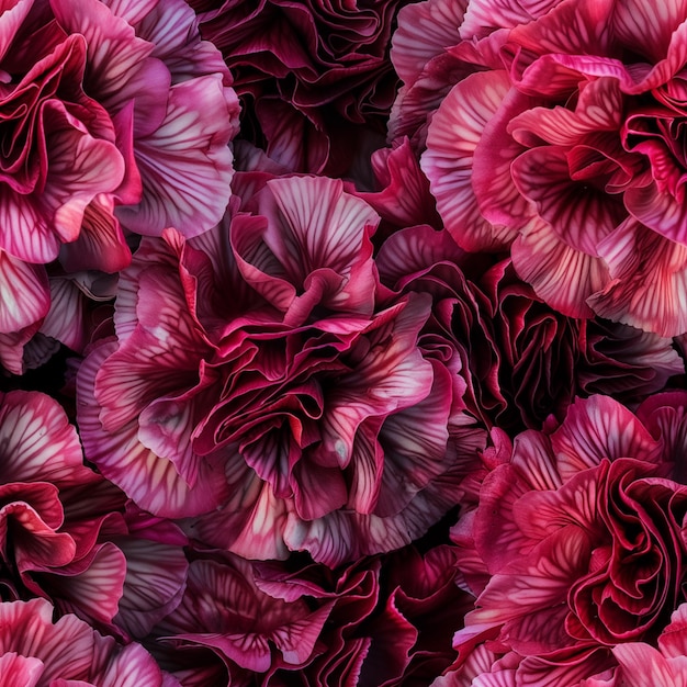 Photo une photo rapprochée d'onglets roses et violets comme un motif sans couture