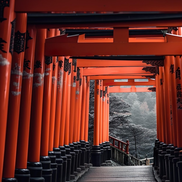 Photo RAW d'un solo de Red Mtfuji Fushimi Inari Tai