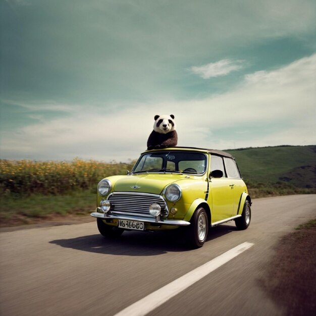 Photo réelle Mini Cooper del 1968 violateur couleur électrique y convertir