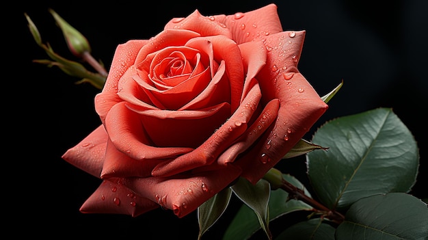 Photo de rendu 3D d'un beau design rose