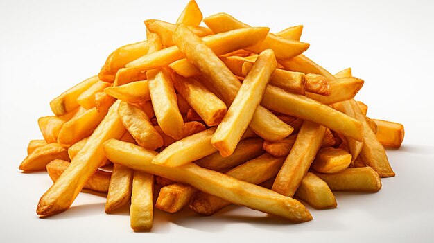 Photo une photo rendue en 3d de frites