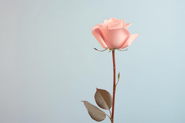 Photo rose minimaliste sublime simplicité
