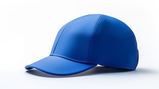 Photo photo de royal blue cycling cap isolée sur un fond blanc