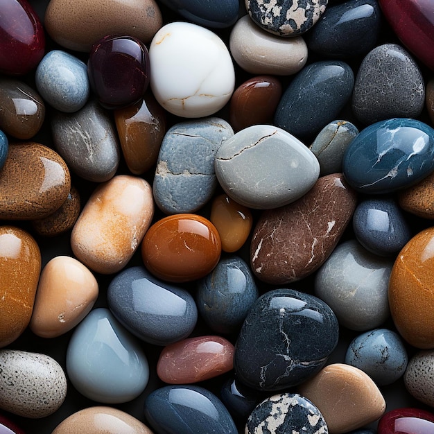 photo sans couture avec un motif de pierres magnifiques réalistes