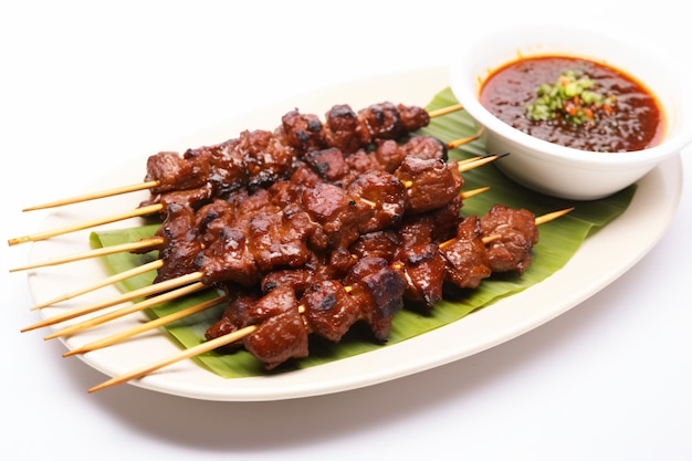 Photo une photo de sate padang