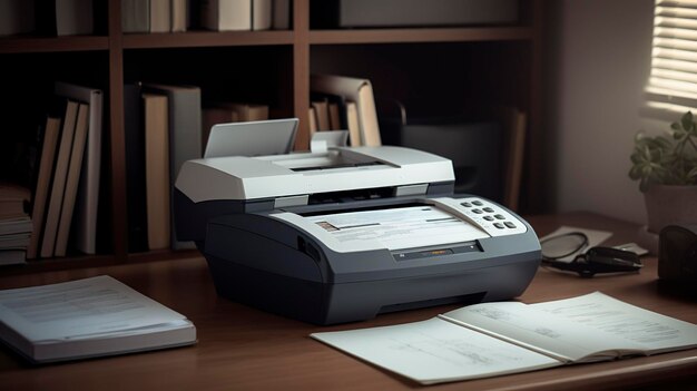 Photo une photo d'un scanner de documents professionnel