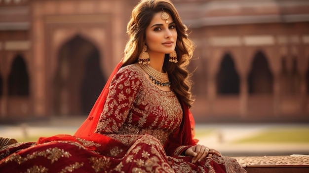 Photo d'une séance photo de mariage pakistanaise