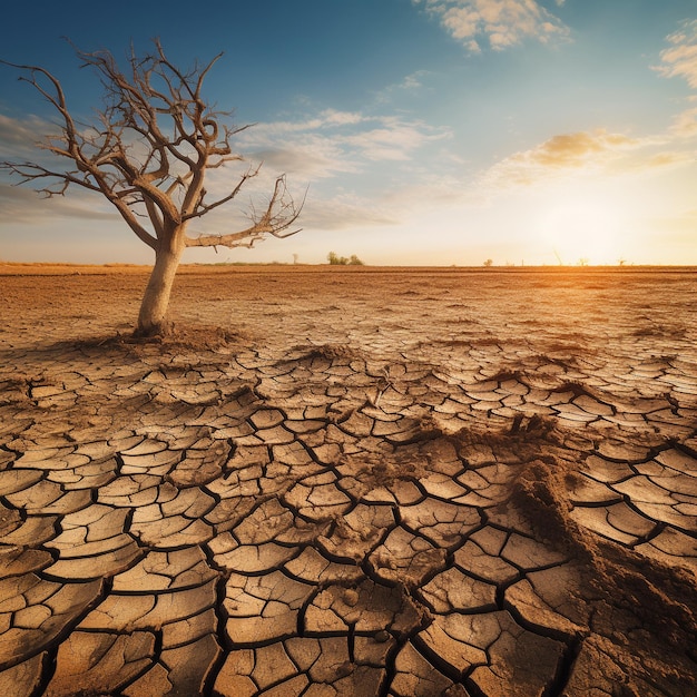 photo d'une sécheresse réchauffement climatique