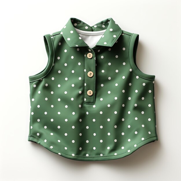 Photo photo-shoot bibs avec polka dots pour enfants avec tissu de mélange de coton d dessins de vêtements pour enfants