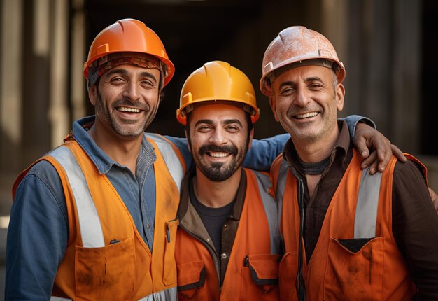 Photo de Smiling Travail d'équipe de construction et bâtiments Équipe d'architectes