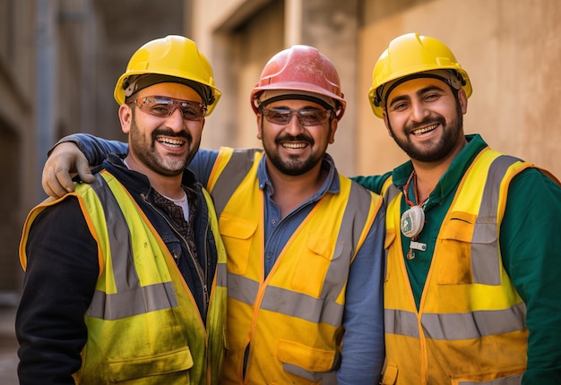 Photo de Smiling Travail d'équipe de construction et bâtiments Équipe d'architectes