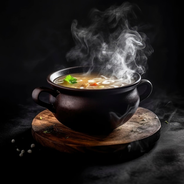 Une photo de soupe délicieuse.