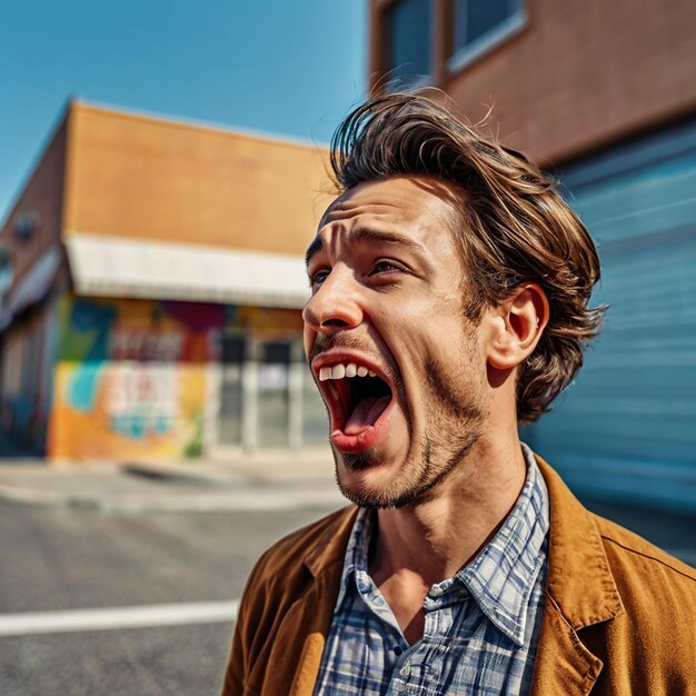 Photo une photo de sourire extrême